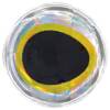 6 mm - Silver With Yellow Rim Black Pupil