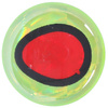 6 mm - Chartreuse With Black RimRed Pupil