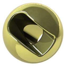 Perline in tungsteno FFGene Tungsten Anodized Slotted Beads