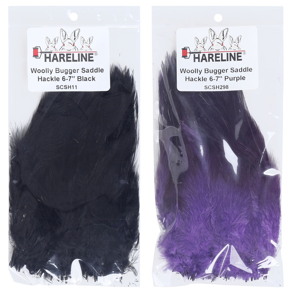 Hareline Piume di sella di gallo per hackle Woolly Bugger 6-7