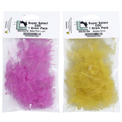 Hareline Piume CDC Super Select, confezione da 1 Gram