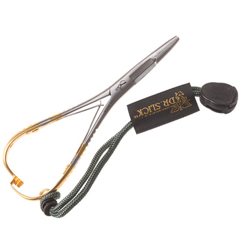 Pinza emostatica con forbici per uso con guanti e anello dorato Dr Slick