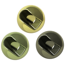 Perline in tungsteno FFGene Tungsten Anodized Slotted Beads