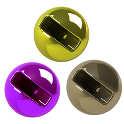 Palline in tungsteno anodizzate con fessura e foro piccolo FFGene
