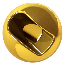 Perline in tungsteno FFGene Tungsten Anodized Slotted Beads