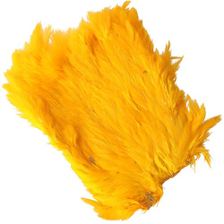 Hareline Pezza di pelle con piume soft hackle e marabù
