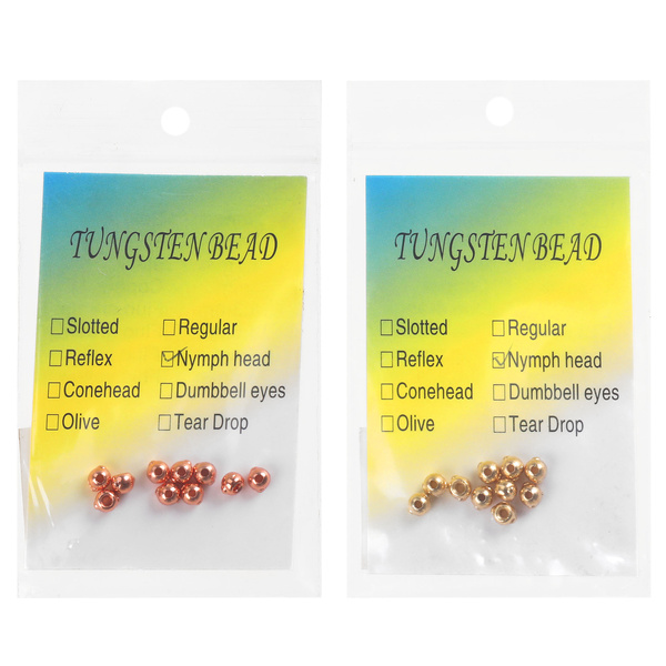 Perline in tungsteno FFGene Tungsten Nymph Beads with Eyes