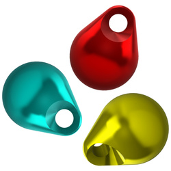 Perline in tungsteno FFGene Tungsten Beads Jig Off Metallic