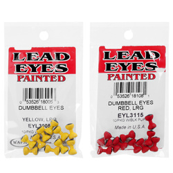 Occhi per mosche Wapsi Dumbbell Eyes Painted