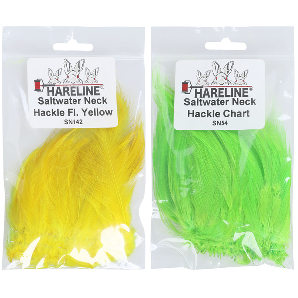 Hareline Piume hackle del collo per acqua salata
