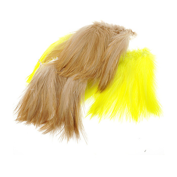 Wapsi piume da hackle del collo di gallo legate alla base