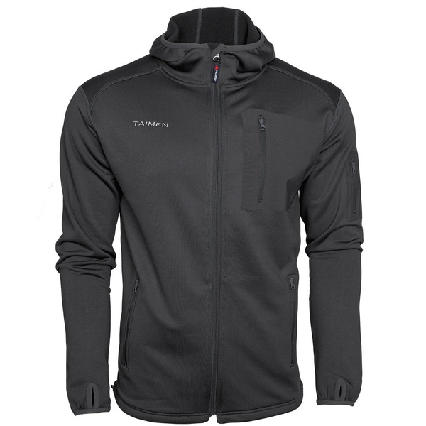 Giacca in pile con cappuccio e zip integrale Taimen Polartec Power Stretch