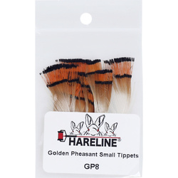 Hareline Piume tippet del collo di fagiano dorato