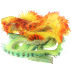 Hareline Strisce larghe di pelle di coniglio con pelo Magnum Tiger Barred