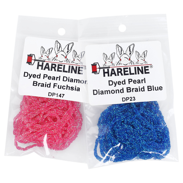Hareline Dyed Pearl Diamond Braid