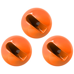 FFGene palline scanalate in tungsteno Fl. Orange (10)