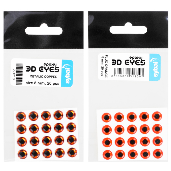 Occhi per mosche Sybai 3D Epoxy Eyes