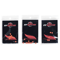 Perline in tungsteno FFGene Tungsten Slotted Beads (10) - Fl. Orange