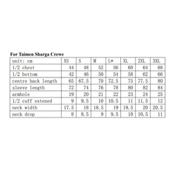 Felpa pesante girocollo Taimen Sharga - Black