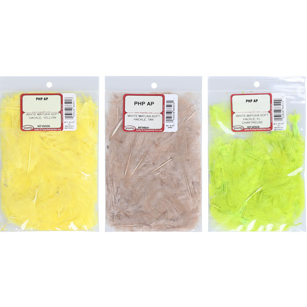Wapsi Piume White per hackle morbida Matuka