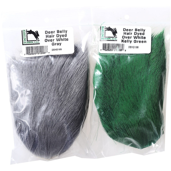 Hareline Pezza di pelle con pelo del ventre di cervo
