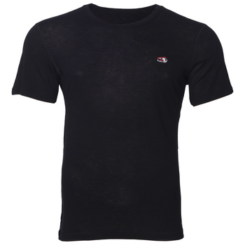 Taimen Uur T-shirt a maniche corte in misto cotone e merino - Deep Black