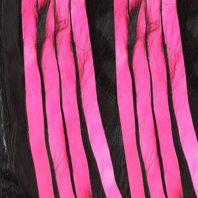 Black with Fl Pink Accent