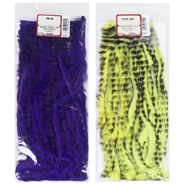 Wapsi Barred Rabbit Half Skin Zonked