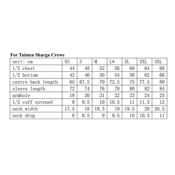 Felpa Taimen Sharga Heavy Weight Crewe - Dk. Gray