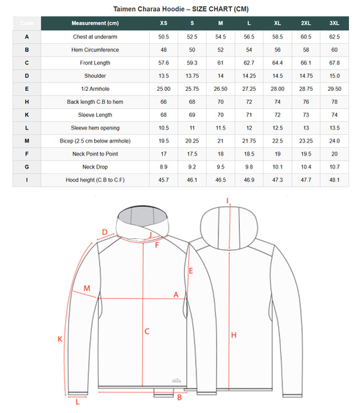 Felpa con cappuccio Taimen Charaa - Nero