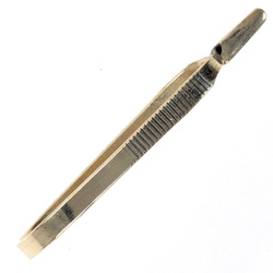 FFGene Pinza per hackle in ottone, grande