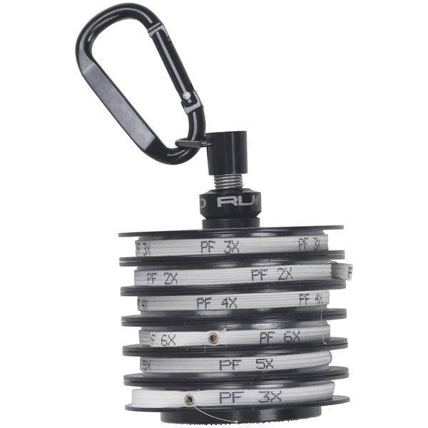 Rufo portabobine per tippet a molla con Velcro