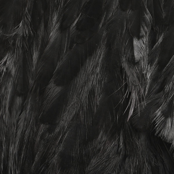 Hareline Pezza di pelle con piume soft hackle e marabù