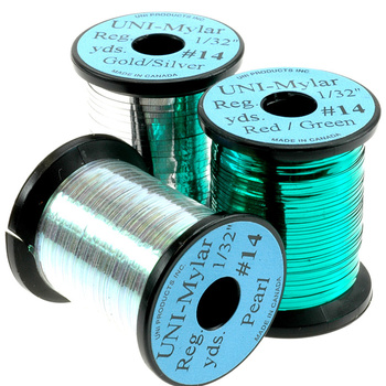 Tinsel piatto per la costruzione di mosche Uni Mylar #14 (0.9 mm)