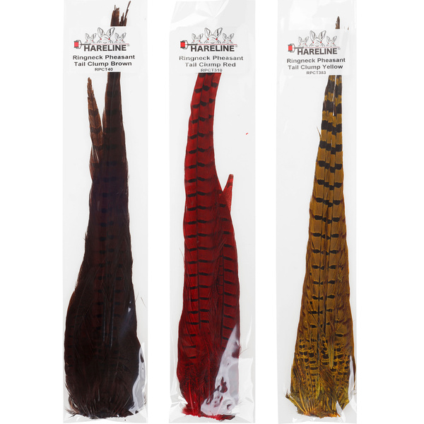 Hareline Ciuffo tinto di fibre della coda di fagiano comune