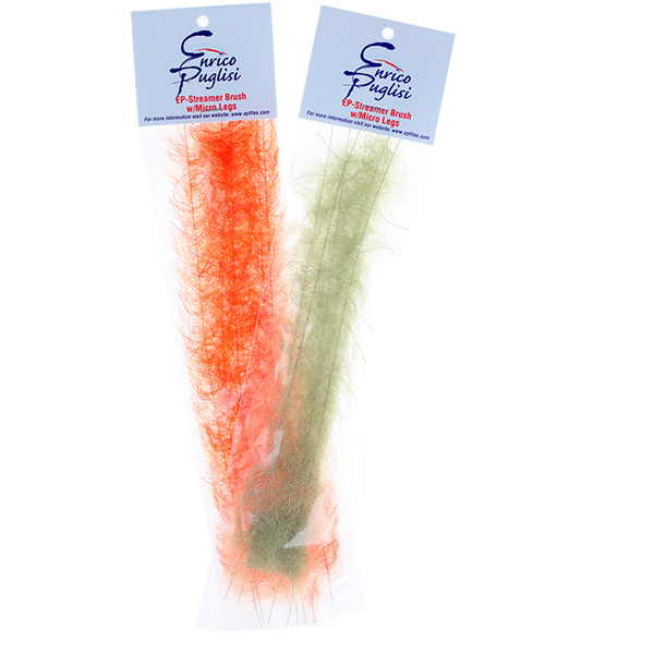 Brush per il montaggio di mosche EP Streamer Brush with Micro Legs 2.5 in. Wide