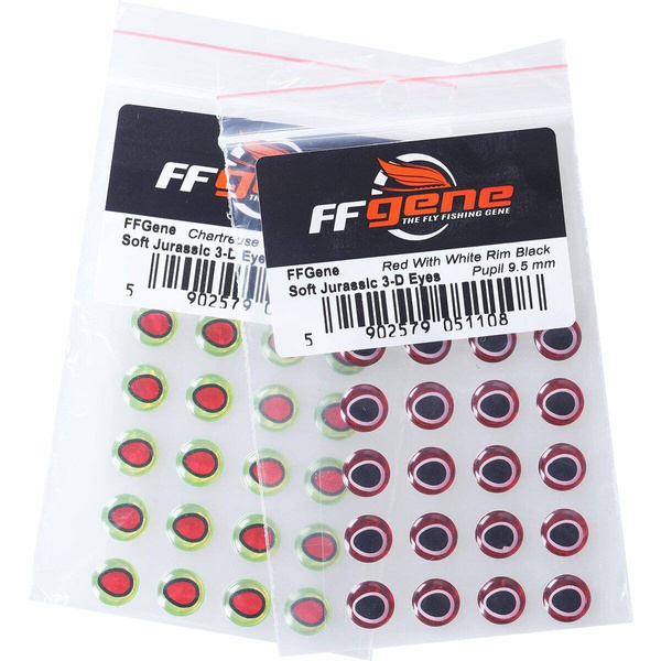 Occhi per mosche FFGene Soft Jurassic 3-D Eyes