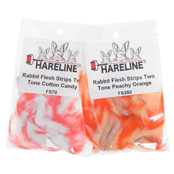 Hareline Strisce zonker di coniglio Flesh Two Tone