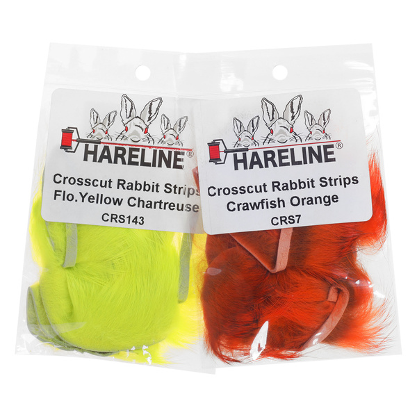 Hareline Strisce di pelliccia di coniglio a taglio trasversale Crosscut