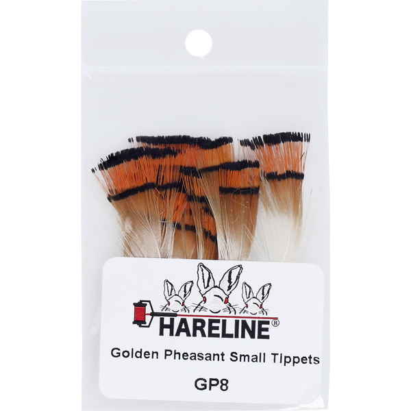Hareline Piume tippet del collo di fagiano dorato