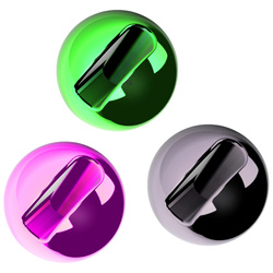 Perline in tungsteno FFGene Tungsten Slotted Bright Beads-2