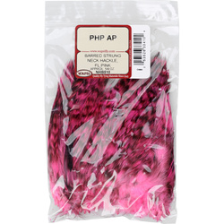 Wapsi piume barrate da hackle del collo di gallo legate alla base