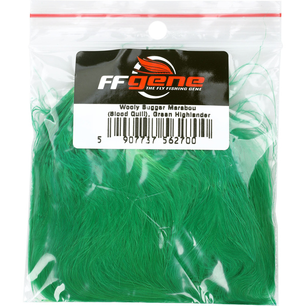 FFGene Wooly Bugger piume di marabù Blood Quill (7-10 cm)