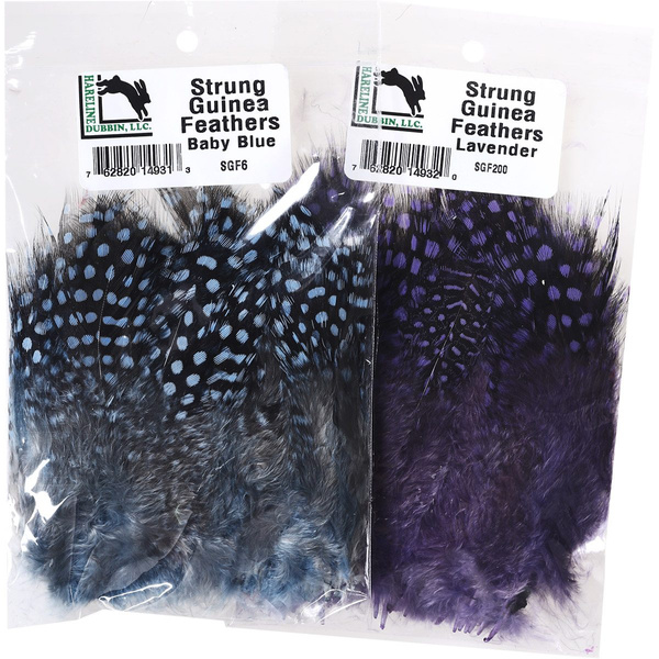 Hareline Piume di faraona legate alla base