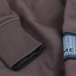 Felpa con cappuccio e ricamo Taimen Menza - Grey