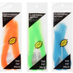 Fibre sintetiche per mosche artificiali Hedron Flashabou Glo