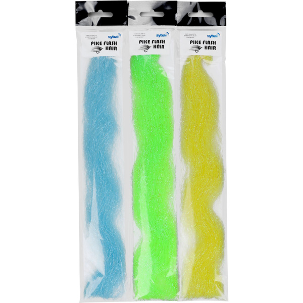 Fibre sintetiche per mosche artificiali Sybai Pike Flash Hair