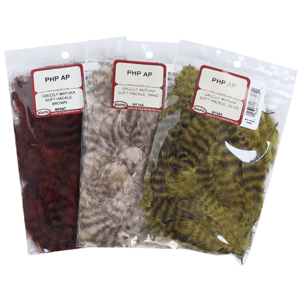 Wapsi Grizzly piume Matuka per hackle morbida