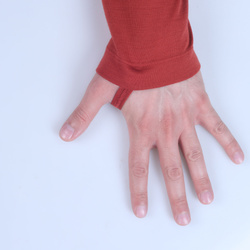 Felpa con cappuccio Taimen Charaa - Rosso mattone